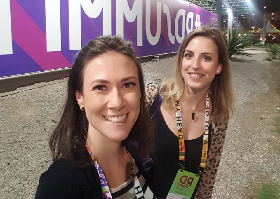 Ândria e Francesca participaram do RD Summit 2019 - Foto: Arquivo BeginMkt